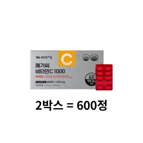 비타민마을 고함량 메가씨 비타민C 1000mg, 1개, 300정