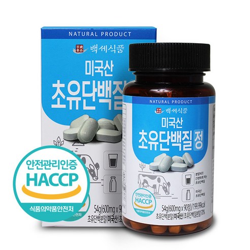 백세식품 초유단백질정 600mg