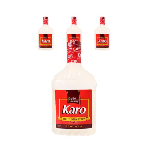 카로 라이트 콘 시럽 리얼 바닐라 글루텐 프리, 4개, 0.95L