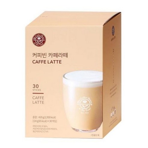커피빈)카페라떼 30T, 1개, 30개입