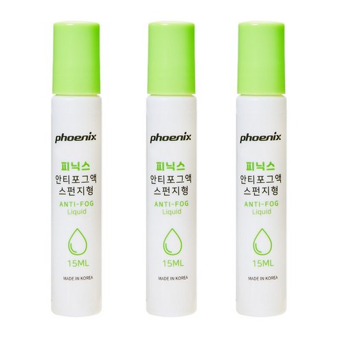 피닉스 안티포그액 스펀지형 15ml 3개