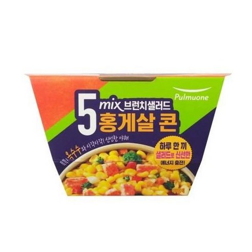 풀무원 집밥 5mix 브런치샐러드 홍게살 콘 (200g) 김장 친정엄마 김치찜 간편식 라면 찌개 캠핑 자취, 18개