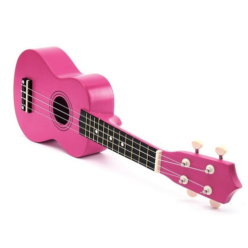 얼룩말 봄 21 인치 Basswood 소프라노 우쿨렐레 기타 로즈우드 4 현 우쿨렐레 Bass Guitar Uke Kids Gift 악기, 로즈 레드, 협력사 루아우우쿨렐레 Best Top5