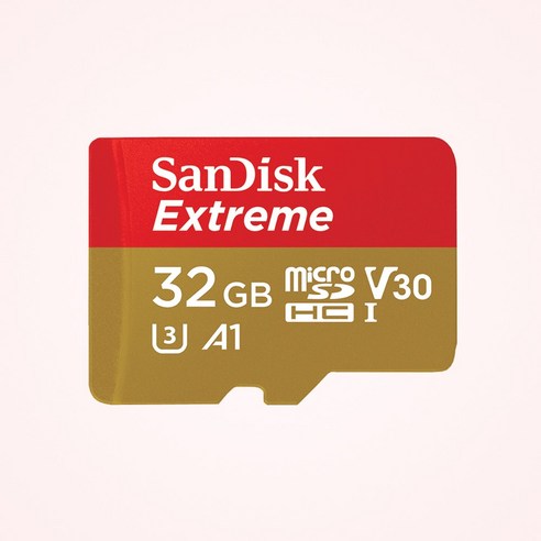 샌디스크 마이크로SD 카드 MicroSDXC Class10 Extreme UHS-I U3 V30 A2, 32GB