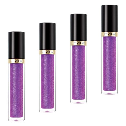 레브론 수퍼 러스트러스 립 글로스 3.8ml, Sugar Violet, 4개
