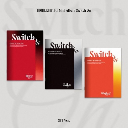 [CD] 하이라이트 (HIGHLIGHT) – 미니앨범 5집 : Switch On [3종 중 1종 랜덤발송] : 포토북 + 포토북 미니 커버 1종 랜덤 + 리… 
CD/LP