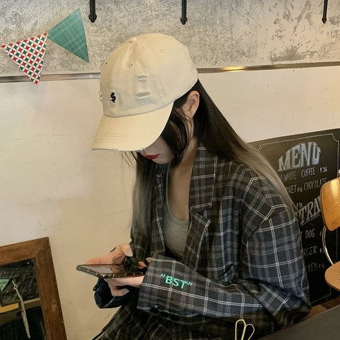 모자 여성 봄과 여름 한국어 스타일 다목적 유행 브랜드 수 놓은 편지 양산 얼굴 보여주는 작은 태양 증거 야구 모자 남자 유행, 베이지