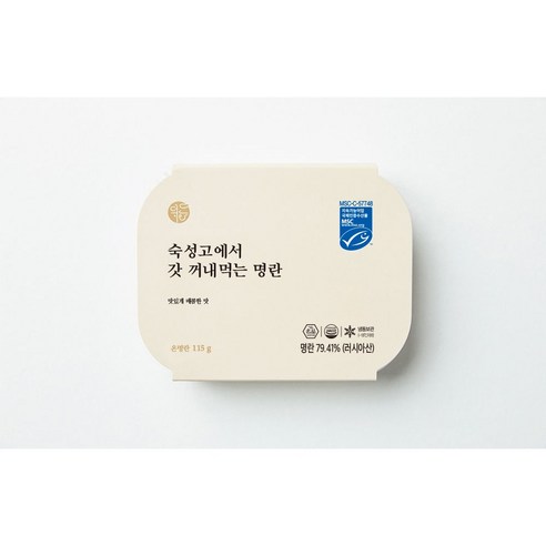 [덕화명란] 숙성고에서 갓 꺼내먹는 명란 115g, 1개