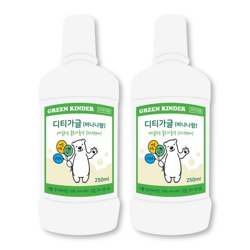 디티 어린이 키즈 불소가글 무알콜, 250ml, 1000개