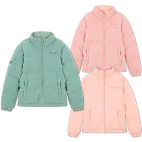 (국내매장판 A/S가능)디스커버리 여성 케이드 리버시블 구스다운 숏패딩 겨울패딩 겨울용 여성용 겨울점퍼 점퍼