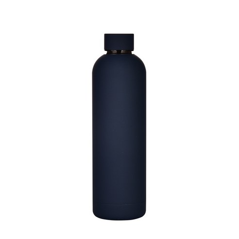 ZZJJC 2단 304 스테인리스 텀블러 물병 750ML 대용량 아웃도어 스포츠 스크럽 물컵, 인디고블루
