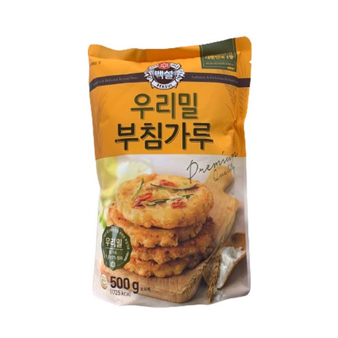 (상온)[백설]우리밀 부침가루500gx3, 1세트, 500g