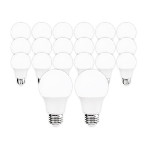 라인라이팅 LED 에코 벌브 8w, 주광색, 20개
