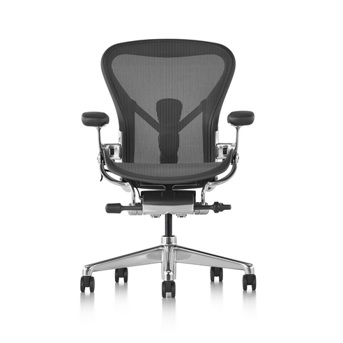 [국내정식수입품] 허먼밀러 공식딜러/ 뉴 에어론 풀 CD 체어 Graphite / HermanMiller New Aeron Full CD chair, B size, Garaphite, 1개