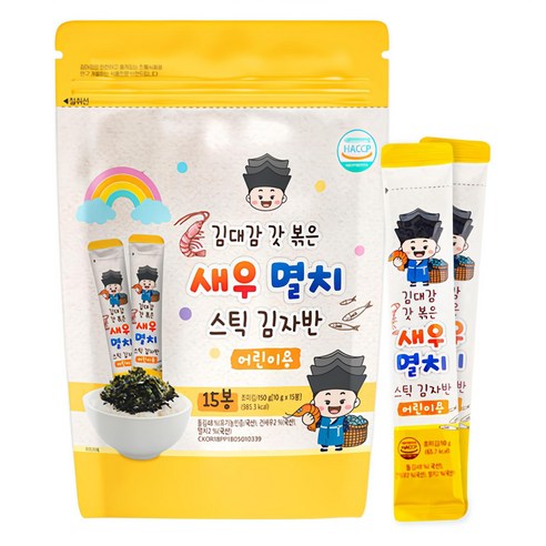 김대감 어린이용 새우멸치 스틱김자반, 150g, 1개