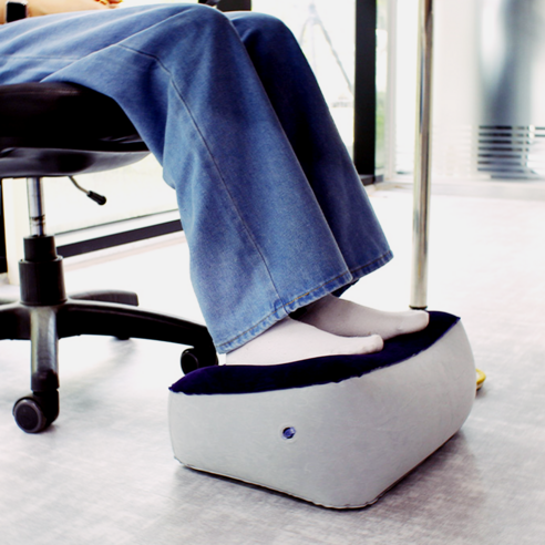 기내발받침 자동차 사무실 발거치대, 그레이