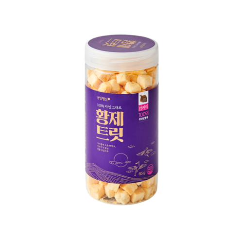 황제트릿 반려동물 동결건조 간식, 1개, 65g, 유산균 가자미