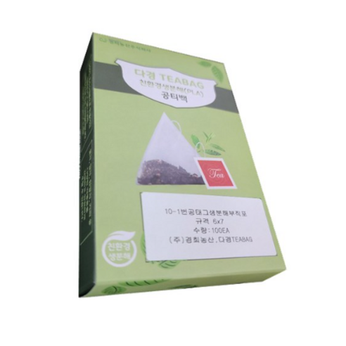 경희농산 친환경 생분해 공티백 PLA, 100개, 10-1 공태그(부직포 필터/긴실)
