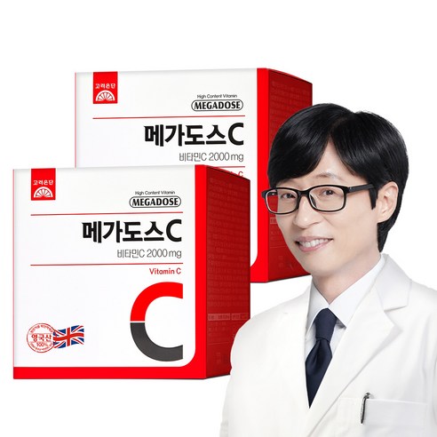 고려은단 메가도스C 비타민C 2000 100포, 200g, 2개