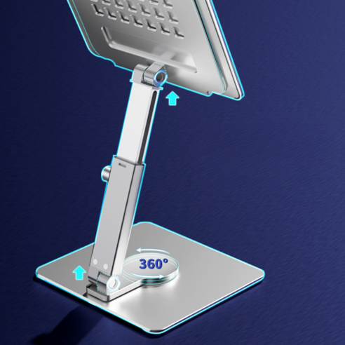 올팜 높이조절 태블릿 거치대 알루미늄 360도 회전