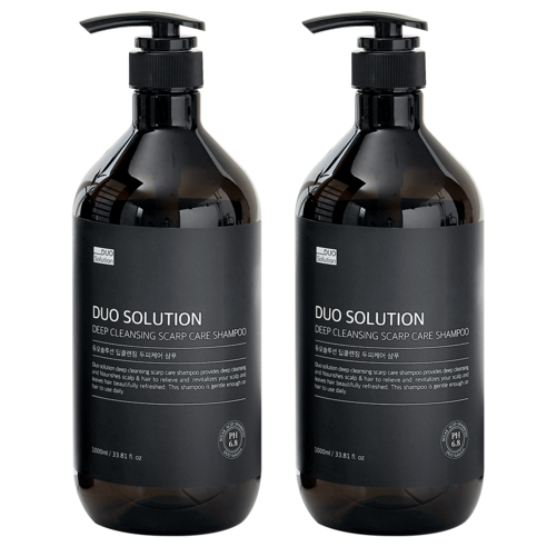 듀오솔루션 청소년 사춘기 샴푸 뾰루지 두피 여드름 샴푸 지성 머리 가려움 1000ml, 2개