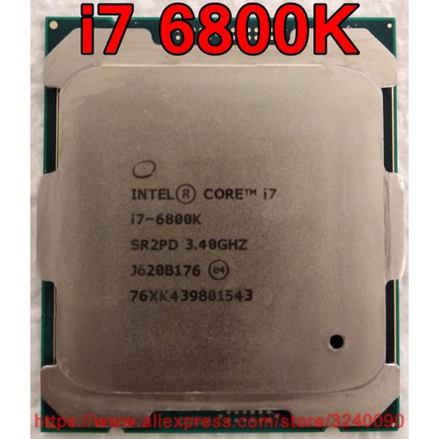 i713700k 오리지널 인텔 CPU 코어 i7 6800K 프로세서 3.40GHz 15M 6 Socket2011-3, 한개옵션0 Best Top5