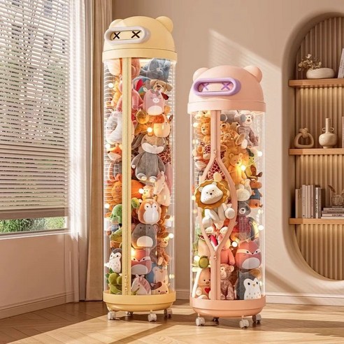 귀여움과 실용성을 한 번에! Homi Zon 곰돌이 투명 인형 보관함 리뷰 인형정리함