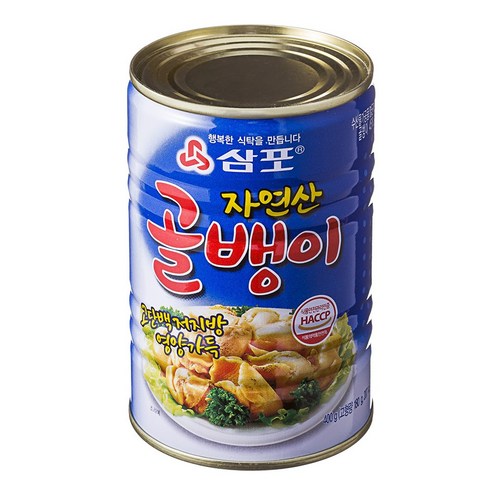 삼포 자연산 골뱅이 통조림, 400g, 18개