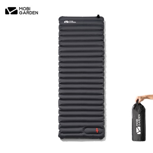 MOBIGARDEN 황소자리 에어 패드 1명 두껍게 하다 습기를 막다 입체 버티다 에어 쿠션190x59x9cm, 회색