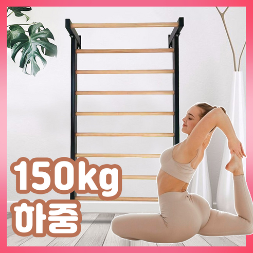 좁은 집도 괜찮아! 150kg 거뜬한 벽사다리, 홈트레이닝 꿈 이루기 슈로스바