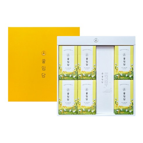 꿀임당 꿀스틱 제주 야생화꿀 벌꿀 선물세트 2호 12g 60스틱 명절 선물