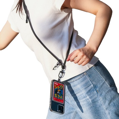 핸드폰을 안전하게 보호하고 편안하게 사용할 수 있는 도난방지 핸드폰 스트랩