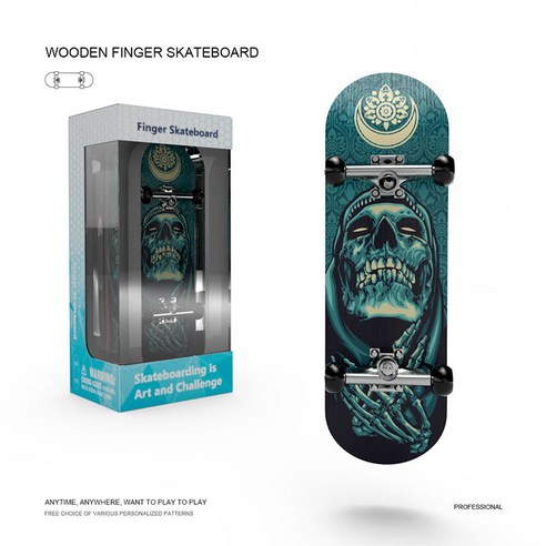 DIY 핑거 스케이트보드 / 미니 손가락 베어링 보드 Fingerboard skateboard, 99mm x 29mm (드라이브 포함), Q, 1개