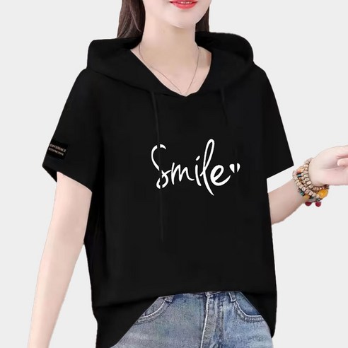 여름 나들이의 주인공, 애틩앙 애니레터 후드 반팔티