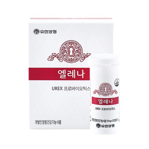 유한양행 엘레나 UREX 프로바이오틱스 유산균, 30정, 2개