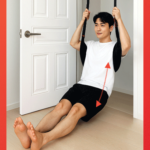 뻐근한 허리, 이젠 안녕! 시원하게 펴주는 수직 허리 스트레칭기 사용 후기 허리견인기