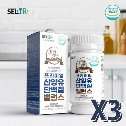 셀스 프리미엄 산양유 단백질 밸런스 540정 6개월분, 6개, 단품