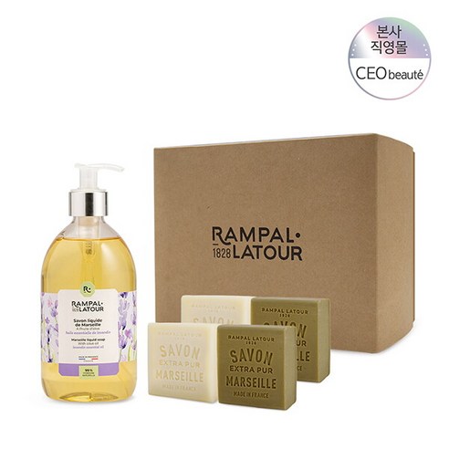 [랑팔라투르] [공식수입원] 마르세유 벌트블랑 150g 4개 리퀴드 세트(라벤다 500ml)
