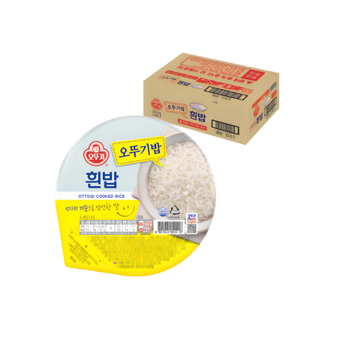 오뚜기 흰밥, 210g, 24개