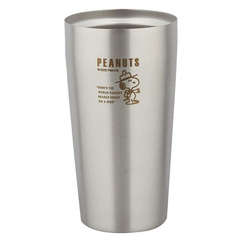 피너츠 진공 W 스테인리스 텀블러, 1개, 탐험 스누피, 450ml