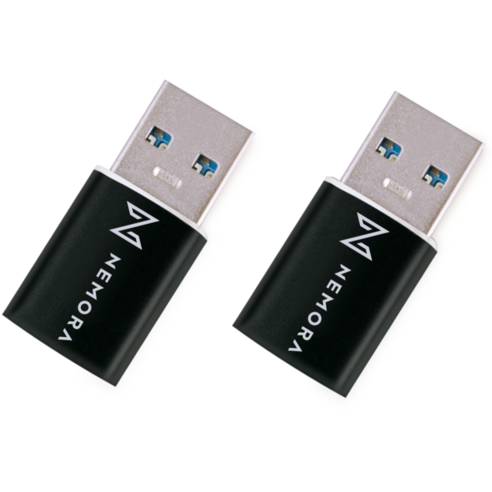 C타입 to USB 3.0 OTG 변환 젠더 어댑터 OTG 충전 데이터 지원 노트북 컴퓨터 PC 차량 연결, 블랙+블랙