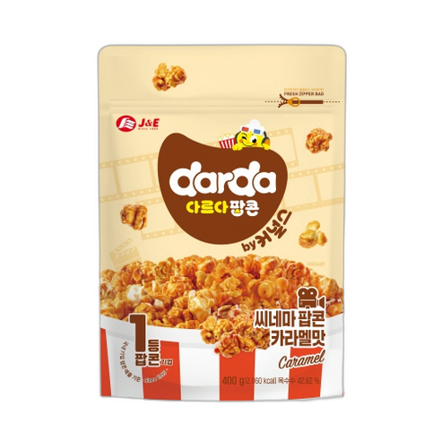 빠른 배송 다르다 팝콘 카라멜맛 400G (기프티콘 증정), 1개