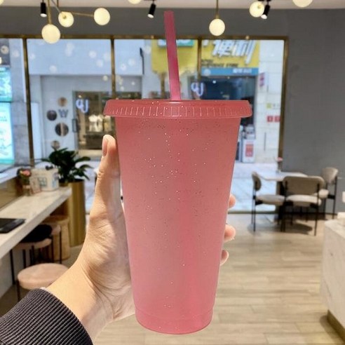 700ml 24 FlOz PP 플라스틱 대용량 밀 짚 컵 재사용, 02 02_01 700ml_01 CHINA