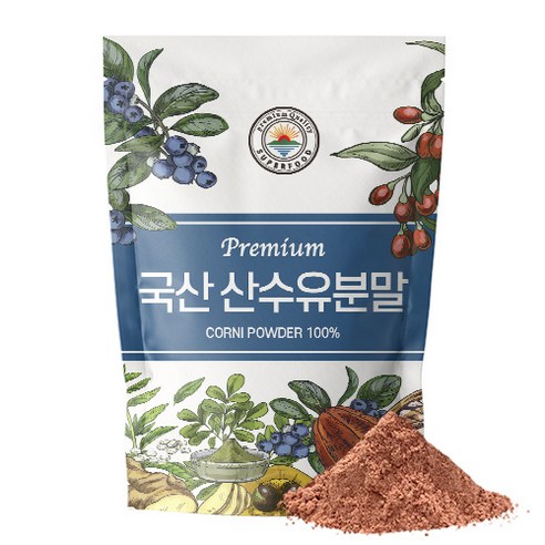 해나식품 국산 산수유 분말 가루, 500g, 1개