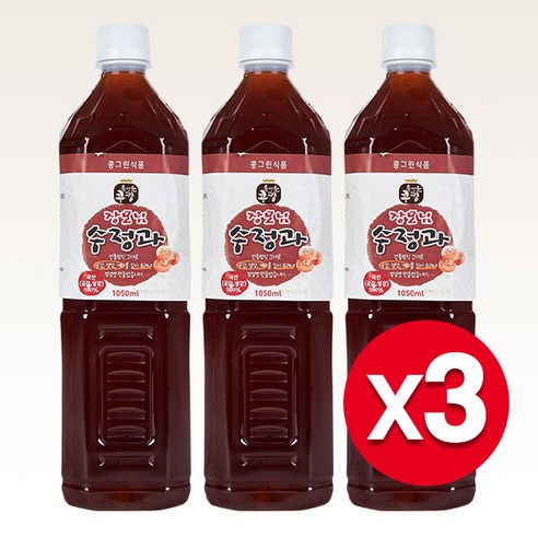 윤성순 콩킹 장모님수정과1050ml(3개) 고양쌀 국산엿기름 전통주, 3개, 1.05L 순수막걸리전통주