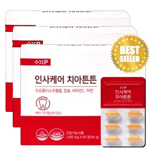 +XP 치아케어 인사튼튼 잇몸 내려앉음 부었을때, 1세트, 180정