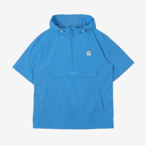코닥바람막이 UQS K4223EWT47BLU 크로마 브리즈 반팔 후드 아노락 공용