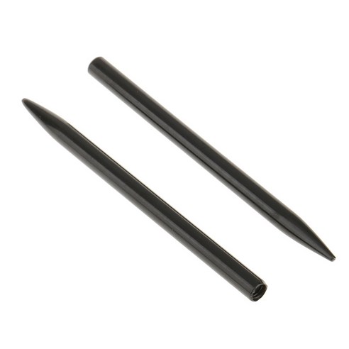 2 조각 Paracord 바늘 나사 스레드 샤프트 팁 Stiching 바늘, 블랙, 78mm, 스테인레스 스틸