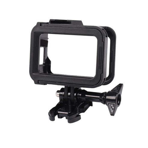 AFBEST 프레임 케이스 테두리 보호 커버 abs 하우징 마운트 베이스 for gopro hero 8 블랙 액션 카메라 액세서리, 검정