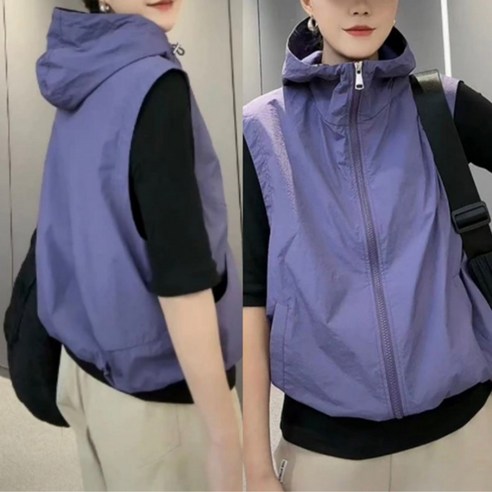 "어머, 이건 사야 해!" 여름에도 포기 못하는 스타일과 쾌적함, ANYOU 바람막이 조끼 완벽 분석 여성등산조끼